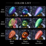 Oja semipermanenta Rban Nail 9D Cameleon Galaxy Cat Eye de 6 ml - BS02